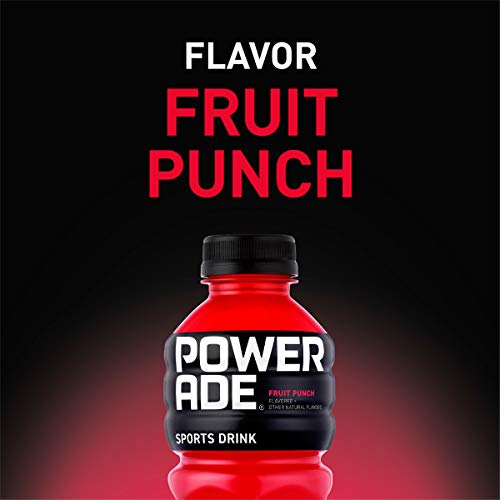 POWERADE, Electrolyte Enhanced Sports Drinks w/ Vitamins, Fruit Punch, 20 Fl Oz (Pack of 8)