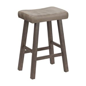 hillsdale furniture saddle counter stool, rustic gray