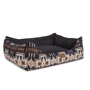 Pendleton Harding Kuddler Dog Bed, 24" L X 30" W X 9" H, Medium, Black / Tan