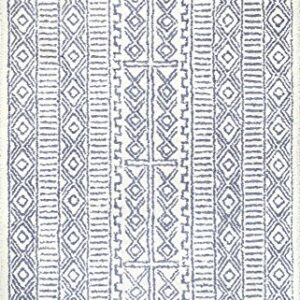 nuLOOM Evita Hand Tufted Wool Area Rug, 4' x 6', Ivory