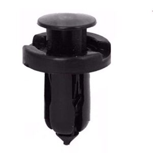 100pcs – 10mm nylon clips plastic push type rivet retainer fastener bumper pin fender flare compatible with honda acura