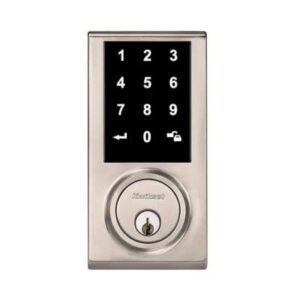 kwikset electronic deadbolt keyless entry nickel touch screen