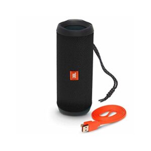 JBL Flip 4 Waterproof Portable Bluetooth Speaker (Black) (Renewed)