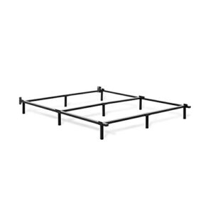 tuft & needle metal base bed frame for queen mattress simple tool-less assembly | powder-coated black steel | 5-year warranty