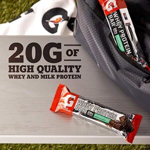 Gatorade Whey Protein Recover Bars, Mint Chocolate Crunch, 2.8 ounce bars (12 Count)