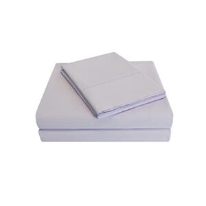 superior cotton percale deep pocket sheet set, twin, lilac, 3-pieces