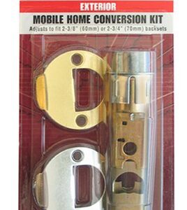 Kwikset 22827 CP DL 2WAL DI 3/26 CNV KIT Mobile Home Exterior Entry Lock Conversion Kit