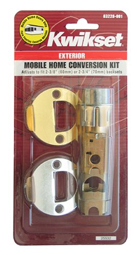 Kwikset 22827 CP DL 2WAL DI 3/26 CNV KIT Mobile Home Exterior Entry Lock Conversion Kit