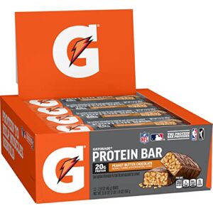 gatorade whey protein recover bars, peanut butter chocolate, 2.8 ounce bars, 6 count