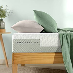 zinus 10 inch green tea luxe memory foam mattress / pressure relieving / certipur-us certified / bed-in-a-box / all-new / made in usa, twin