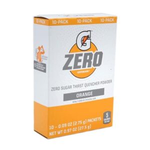thirst quencher gatorade powder sticks (g zero orange)