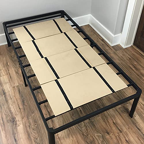 DMI Foldable Box Spring, Bunkie Board, Bed Support Slats for Support to Streamline and Minimize the Bed, No Assembly Needed, Twin Size, 60 x 30