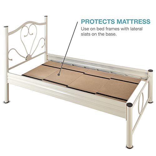 DMI Foldable Box Spring, Bunkie Board, Bed Support Slats for Support to Streamline and Minimize the Bed, No Assembly Needed, Twin Size, 60 x 30