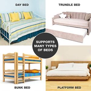 DMI Foldable Box Spring, Bunkie Board, Bed Support Slats for Support to Streamline and Minimize the Bed, No Assembly Needed, Twin Size, 60 x 30
