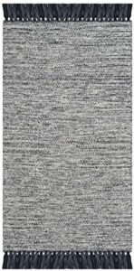 safavieh montauk collection 2’3″ x 7′ grey mtk610m handmade tassel cotton runner rug