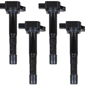 ENA Set of 4 Ignition Coil Pack Compatible with Honda Acura 2002 2003 2004 2005 2006 2007 2008 2009 Element CRV Civic Accord RSX CSX 2.0L 2.4L Replacement For UF311 UF583 C1382