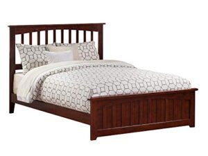 afi mission traditional bed, queen, brown