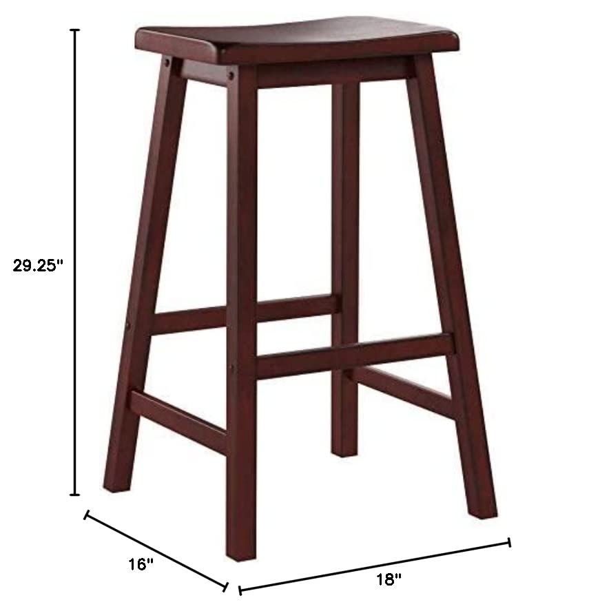 Coaster Home Furnishings Durant Coaster Wooden Counter Stools Chestnut (Set of 2) 24"Walnut