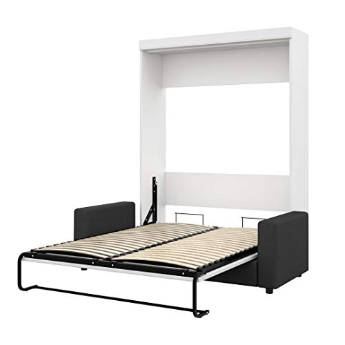 Bestar Edge Queen Murphy Bed with Sofa, White