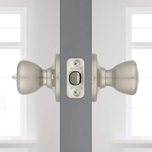 Kwikset 94002-934 Tylo Entry Knob Featuring Smartkey Re-Key Security, Satin Nickel