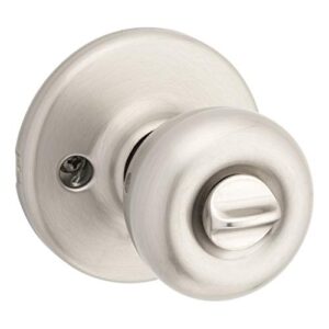 Kwikset 94002-934 Tylo Entry Knob Featuring Smartkey Re-Key Security, Satin Nickel