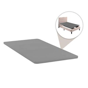 Spinal Solution 2-Inch Wood Fully Assembled Bunkie Board for Mattress/Bed Support, Twin, Grey Size, Beige