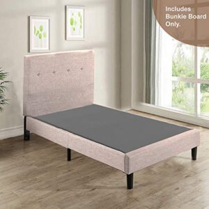 Spinal Solution 2-Inch Wood Fully Assembled Bunkie Board for Mattress/Bed Support, Twin, Grey Size, Beige