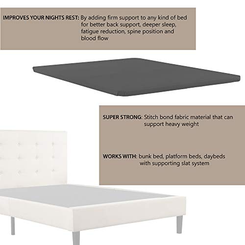 Spring Coil Fully Assembled 2 Inch Foundation Bunkie Board, Twin