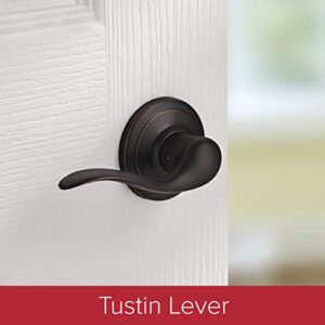 Kwikset 98150-001 Avalon Exterior Handle Only with Tustin Right Left-Handed Levers in, Venetian Bronze