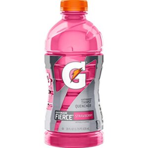 gatorade thirst quencher, fierce strawberry, 28 oz bottle (packaging may vary)
