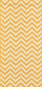 Momeni Rugs Baja Collection Area Rug, 2'3" x 7'6" - Runner, Yellow