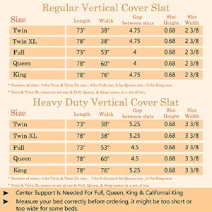 Treaton, 0.75-Inch Vertical Mattress Support Wooden Bunkie Board/Slats with Cover, Twin, Grey