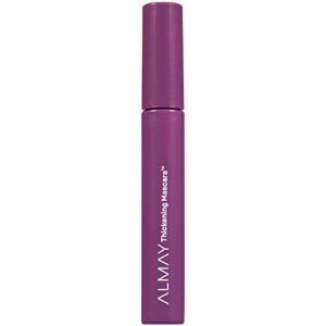 mascara by almay, thickening, volume & length eye makeup with aloe and vitamin b5, hypoallergenic, fragrance free, ophthalmologist tested, 402 black (pack of 1)