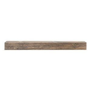 mantelsdirect vail rustic wood mantel shelf in driftwood finish – 72 inch wide x 6 inch high | handcrafted and milled in the usa by mantels direct