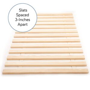 Classic Brands Xtreme Heavy-Duty Solid Wood Bed Support Slats | Bunkie Board, Queen