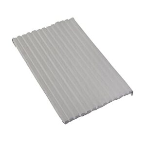 greaton, 0.75-inch vertical standard wooden bunkie board/slats with cover, enhance mattress support, twin, grey
