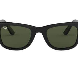 Ray-Ban RB2140 Original Wayfarer Square Sunglasses, Black/G-15 Green, 54 mm