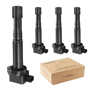 npauto ignition coil pack replacement for l4 2.4l 2.4 2008 2009 2010 2011 2012 honda accord, 2012-2015 civic si cr-v crosstour, acura ilx, uf602 c1662, pack of 4