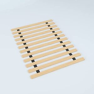continental mattress 0.75-inch heavy duty mattress support wooden bunkie board/slats, full xl, beige