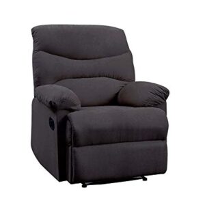 ACME Furniture Arcadia Recliner, black woven Fabric