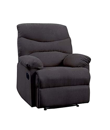 ACME Furniture Arcadia Recliner, black woven Fabric