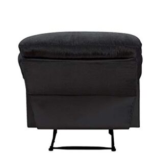 ACME Furniture Arcadia Recliner, black woven Fabric