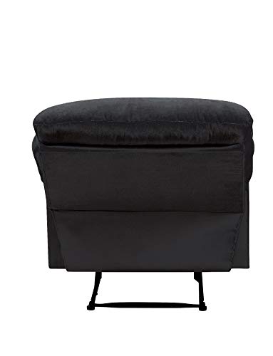 ACME Furniture Arcadia Recliner, black woven Fabric