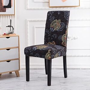 1/2/4/6PCS Home Kitchen Home Decoration Dining Chair Cover Elastic Chair Cover Slide Cover Restaurant Chair Cover A10 6pcs