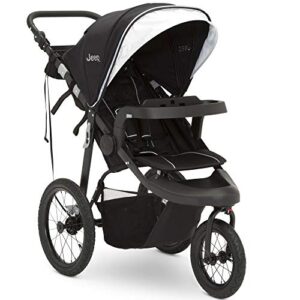 jeep hydro sport plus jogger by delta children, includes car seat adapter, black