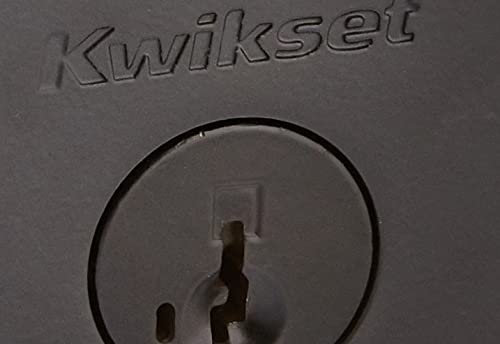 Kwikset 158RDT-514S Milan Single Cylinder Deadbolt with Smartkey Technology, Iron Black
