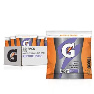 gatorade powder bag riptide rush, 1.31 pound (pack of 32)
