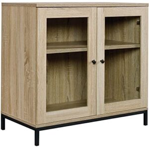 sauder 420035 north avenue display cabinet, for tvs up to 32″, charter oak finish