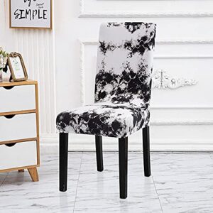 Modern Restaurant Chair Cover Elastic Stretch Anti-Dirty Chair Cover Kitchen Home Decoration Chair Cover A24 6pcs