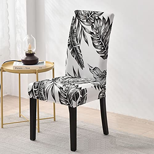 Modern Restaurant Chair Cover Elastic Stretch Anti-Dirty Chair Cover Kitchen Home Decoration Chair Cover A24 6pcs